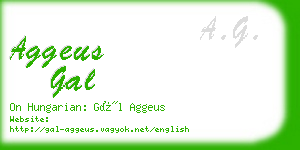 aggeus gal business card
